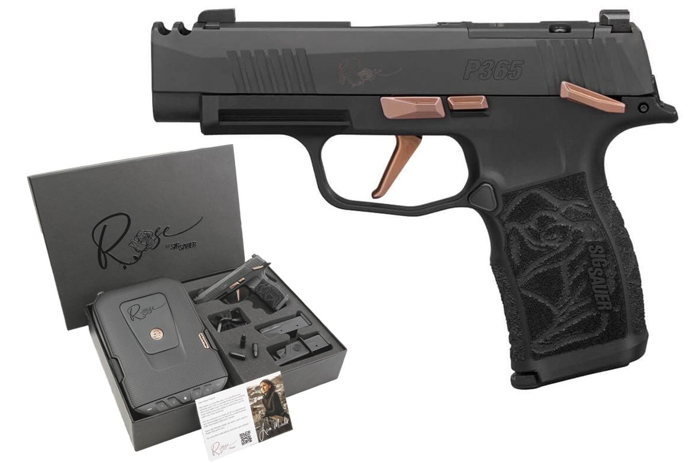 SIG SAUER P365XL Rose 9mm Micro Compact Pistol Package